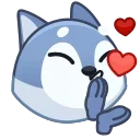 😘 emoji Awoo Emoji 🐺 @xkysluv Telegram sticker 9 of 40