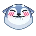 😊 emoji Awoo Emoji 🐺 @xkysluv Telegram sticker 5 of 40