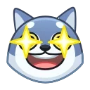 🤩 emoji Awoo Emoji 🐺 @xkysluv Telegram sticker 13 of 40