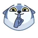 🤫 emoji Awoo Emoji 🐺 @xkysluv Telegram sticker 22 of 40