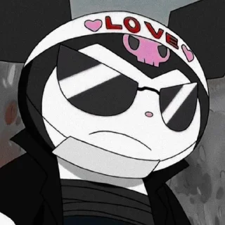 😎 emoji lesya-kuromi Telegram sticker 7 of 44