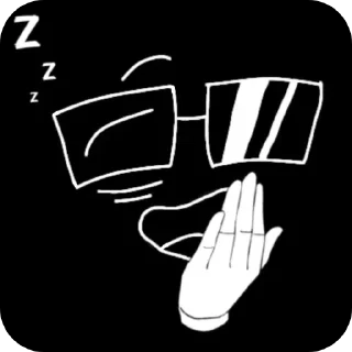 😴 emoji Нн какой-то. By @nonameinfinity Telegram sticker 8 of 43