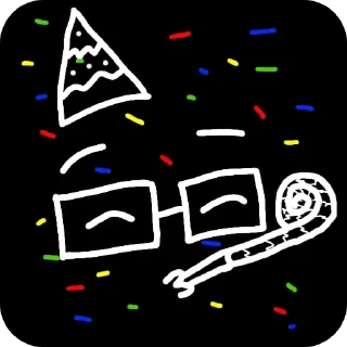 🥳 emoji Нн какой-то. By @nonameinfinity Telegram sticker 15 of 43