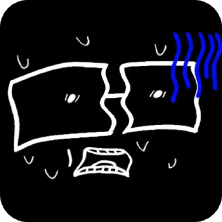 😨 emoji Нн какой-то. By @nonameinfinity Telegram sticker 18 of 43