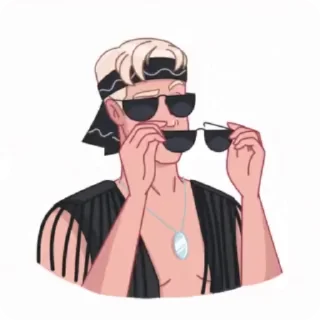 😎 emoji Barbie Telegram sticker 2 of 7