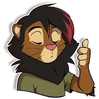 👍 emoji Lion Jhon Telegram sticker 9 of 12