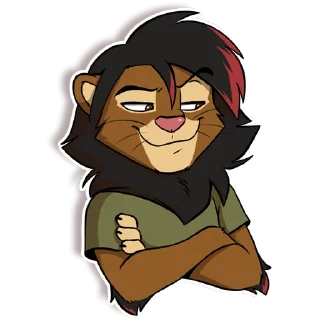 😏 emoji Lion Jhon Telegram sticker 2 of 12