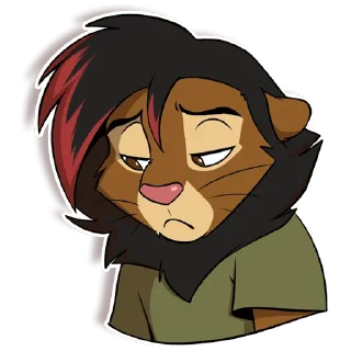 😞 emoji Lion Jhon Telegram sticker 10 of 12