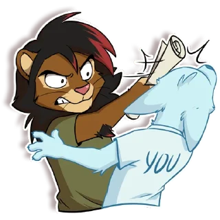 🤜 emoji Lion Jhon Telegram sticker 5 of 12