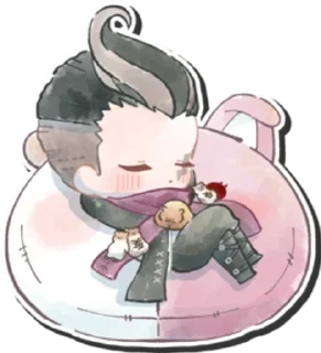 😴 emoji Гандам танака Telegram sticker 23 of 25
