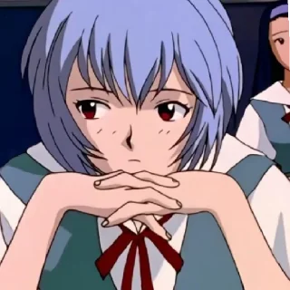 😒 emoji Rei Ayanami Telegram sticker 2 of 35
