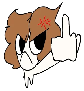 🖕 emoji Чтозачорт Telegram sticker 11 of 11