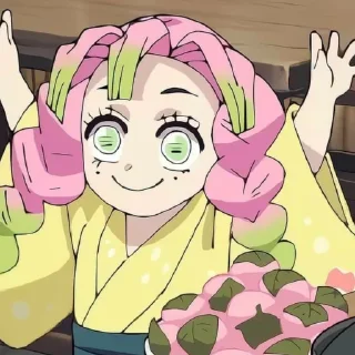 🙂 emoji Kanroji Mitsuri @fiveforstickers Telegram sticker 15 of 35