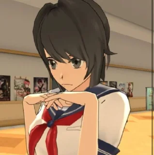😡 emoji Yandere simulator Telegram sticker 9 of 16