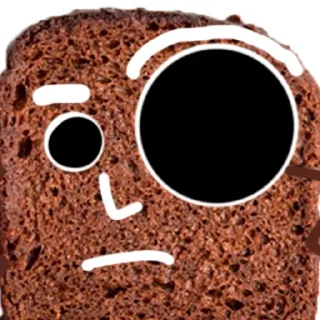 🤨 emoji Black Bread Telegram sticker 11 of 46