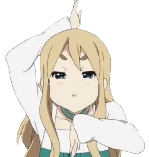 🙃 emoji Tsumugi Kotobuki Telegram sticker 17 of 35
