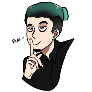 🤫 emoji Artem Neverlove Telegram sticker 5 of 23