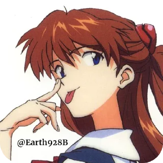 🧡 emoji Aska Langley • @Earth928B Telegram sticker 7 of 50