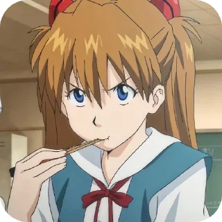🧡 emoji Aska Langley • @Earth928B Telegram sticker 15 of 50