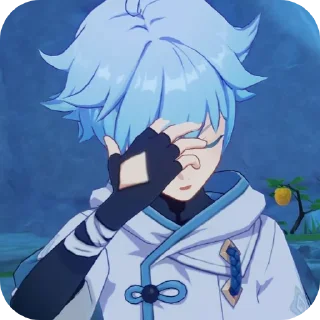 🤦‍♂ emoji Chongyun ➩ @Earth928B Telegram sticker 12 of 50