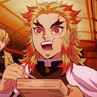 🌟 emoji 🔥Rengoku Kyoujurou🔥 Telegram sticker 7 of 81