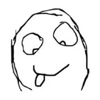 🌟 emoji derp face/ уродское выражение Telegram sticker 13 of 26