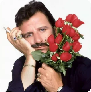 🌹 emoji The Beatles! Telegram sticker 11 of 119