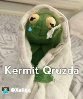 ✨ emoji Kermit Mood 💫 | 👨🏻‍💻 @Xaliqq Telegram sticker 6 of 30