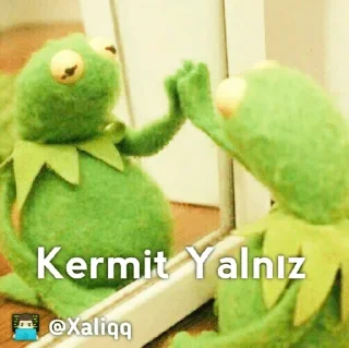 😟 emoji Kermit Mood 💫 | 👨🏻‍💻 @Xaliqq Telegram sticker 24 of 30