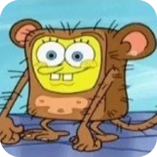 Sticker from spongebob | @kushinft