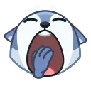 🥱 emoji Awoo Emoji 🐺 @xkysluv Telegram sticker 21 of 40
