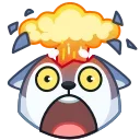 🤯 emoji Awoo Emoji 🐺 @xkysluv Telegram sticker 18 of 40