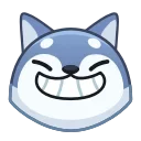 😁 emoji Awoo Emoji 🐺 @xkysluv Telegram sticker 2 of 40