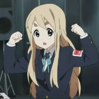💪 emoji Mugi Kotobuki @kiwiys Telegram sticker 20 of 100