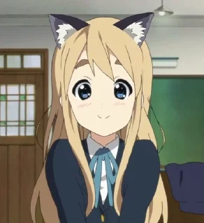 🙃 emoji Mugi Kotobuki @kiwiys Telegram sticker 1 of 100