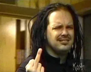 🖕 emoji Jonathan Davis Telegram sticker 14 of 34