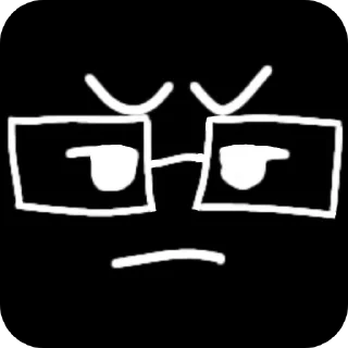 😒 emoji Нн какой-то. By @nonameinfinity Telegram sticker 10 of 43