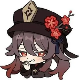 🥔 emoji Ху Тао Telegram sticker 12 of 102