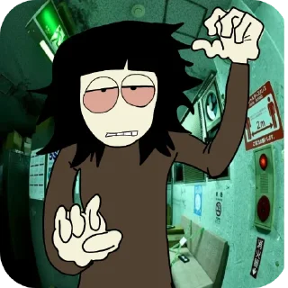😎 emoji Вова моргэнштыц | тетушка пэм Telegram sticker 5 of 10