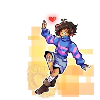 💜 emoji Фриск Telegram sticker 11 of 24