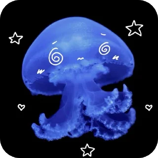 🪐 emoji Медуза @saneekdown0 @fStikBot Telegram sticker 18 of 30