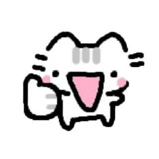 👍 emoji cute cat  от @mirtiruyata Telegram sticker 22 of 25