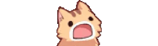 😦 emoji Mini NekoCat ⛧ [@nofloki] Telegram sticker 6 of 11