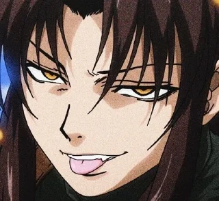 😛 emoji Пираты чёрной лагуны @anime_stickerr Telegram sticker 12 of 20