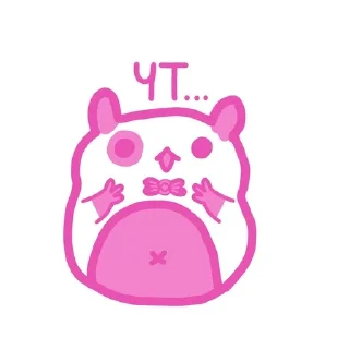 😟 emoji 💗hamster Bantik💗 Telegram sticker 14 of 17