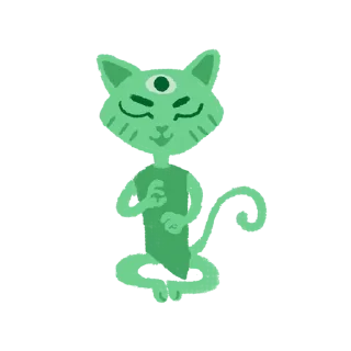 😌 emoji Котики (art by @artstriks) @stickerssave Telegram sticker 16 of 20