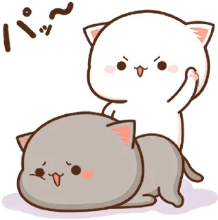 💥 emoji Mochi Mochi Peach Cat :: @line_stickers Telegram sticker 22 of 48