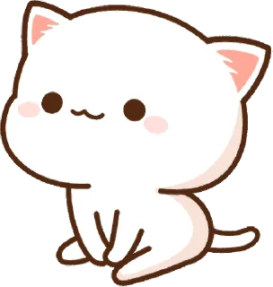 ☺️ emoji Mochi Mochi Peach Cat :: @line_stickers Telegram sticker 8 of 48