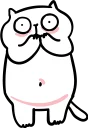 😳 emoji Cat by @kostolom3000art Telegram sticker 14 of 119