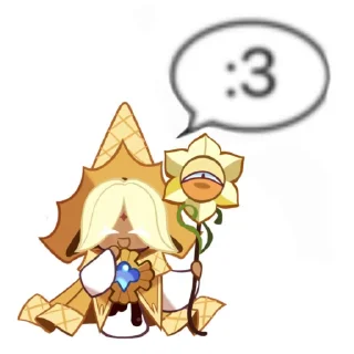 🌻 emoji 𓍼 | Pure Vanilla Cookie🌻 [ @crkstick ] Telegram sticker 9 of 90